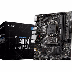 MSI 微星 Intel 英特尔 酷睿I3 10100F盒装搭 H410M-A PRO CPU