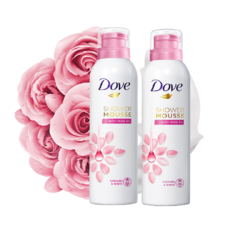 Dove 多芬 玫瑰精油沐浴露家庭装 200ml（买1赠1）