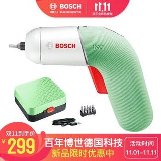 博世(BOSCH) 电动螺丝刀充电式起子机 家用工具箱套装手电钻 迷你全自动拧紧机 IXO 博世起子 白绿