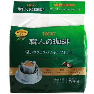 UCC 悠诗诗 深厚浓郁 挂耳咖啡 7g*18袋*3包