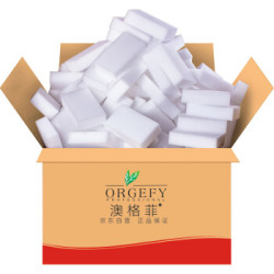 澳格菲(ORGEFY)纳米海绵10*7*3cm40片魔力擦洗碗布厨房清洁海绵擦 *6件