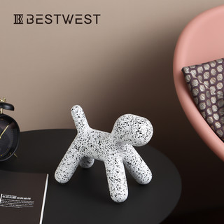 BEST WEST 斑点狗创意摆件设计师客厅抽象装饰品卧室儿童房小摆设