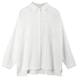 白衬衫女设计感小众盐系长袖chic上衣仙女风学生外搭宽松韩范衬衣