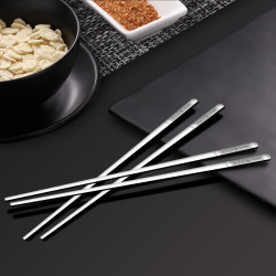 geego304不锈钢韩式筷子1双23cm12件
