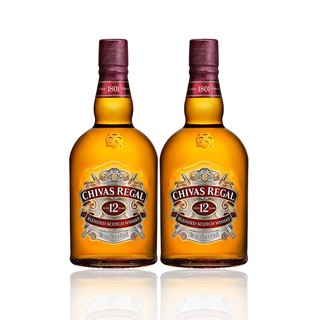 CHIVAS 芝华士 12年 调和 苏格兰威士忌 40%vol 700ml*2瓶 礼盒装