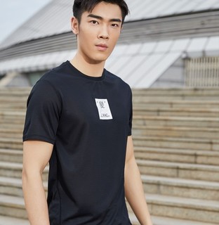 LI-NING 李宁 训练系列 男士运动T恤 ATSQ229 新标准黑 M