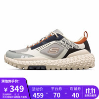 Skechers斯凯奇官方 男鞋威神V同款厚底老爹鞋户外鞋休闲鞋怪兽鞋51715 灰色/GYNV 43