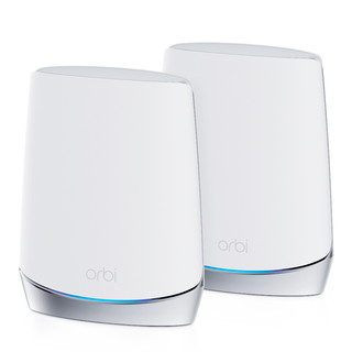 NETGEAR 美国网件 Orbi奥秘系列 Orbi RBK752 三频4200M 千兆Mesh无线分布式路由器 Wi-Fi 6 一母一子装 白色