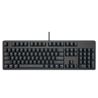 SBARDA 思巴达 KG06 LK轴 防水 机械键盘 PBT键帽 全尺寸104键全键无冲 游戏键盘 有线键盘 黑色
