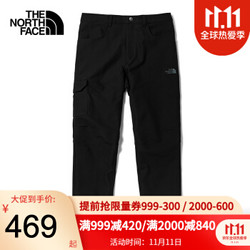 TheNorthFace北面加绒长裤男裤2020秋冬新款户外防风保暖加厚登山徒步运动软壳裤子4UD3