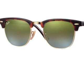 Ray-Ban 雷朋 Wayfarer徒步旅行者系列中性渐变反光防紫外线太阳镜RB3016990/9J51 绿色镜片+玳瑁色镜框