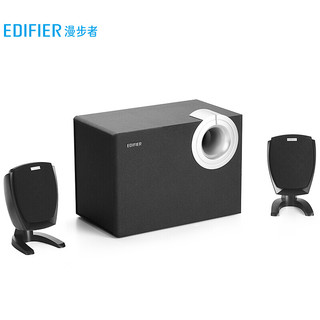 EDIFIER 漫步者 R201T06 低音炮有线无线音箱 黑色