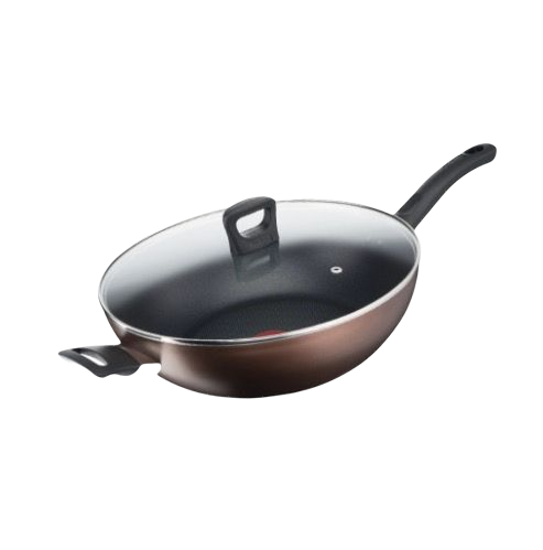 Tefal 特福 G14398 炒锅(32cm、不粘、有涂层、铝、黑色)