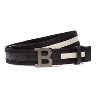 BALLY B BUCKLE 35 M.T 男士条纹皮带腰带