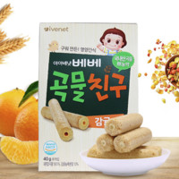 ivenet 艾唯倪 贝贝夹心糙米饼磨牙棒 柑橘味 40g