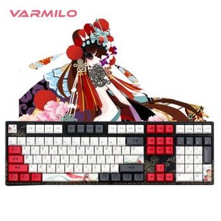 阿米洛（Varmilo）中国娘花旦娘系列 机械键盘 PBT键帽 花旦娘VD108键双模有线键盘 德国cherry红轴