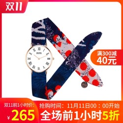 RICHGONEBROKE九色蝉衣法国时尚潮流绑带手表RGB礼物女石英腕表 *2件