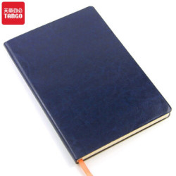 天章tango25k加厚商务皮面本笔记本记录本记事本210mm145mm160页蓝色3