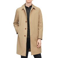 UNIQLO 优衣库 男士纯色单排扣翻领风衣419503 深米色S