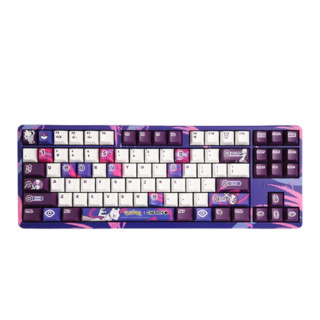 CHERRY 樱桃 G80-3000 S TKL 宝可梦超梦定制款 87键 有线机械键盘 紫色 Cherry红轴 无光