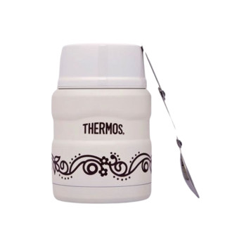 THERMOS 膳魔师 SK-3000MR-VAN 304不锈钢真空闷烧杯 470ml 白色