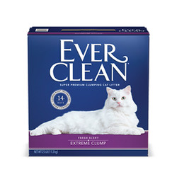 EVER CLEAN 铂钻 膨润图猫砂 25磅 紫标