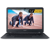 acer 宏碁 墨舞系列 墨舞 B117 11.6英寸 笔记本电脑 赛扬N3160 4GB 32GB SSD 核显 黑色