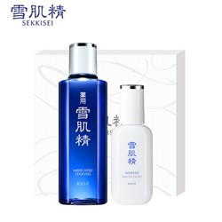 ​SEKKISEI 雪肌精 逸透 纯柔礼盒（纯柔化妆水200ml+轻绵美容乳液140ml）+赠水乳体验礼包+美肤2件组