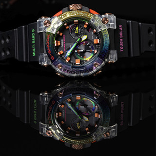 CASIO 卡西欧 G-SHOCK系列 FROGMAN 彩虹蟾蜍 56.7×53.3毫米太阳能动力腕表 GWF-A1000BRT-1APR