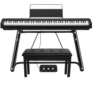 卡西欧（CASIO）电钢琴重锤88键便携式电子钢琴 6号EP-S120+U架+三踏