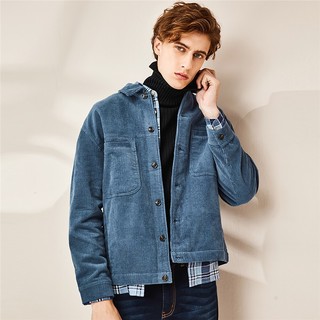 GIORDANO 90070638 男士加厚灯芯绒夹克