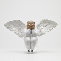 艺术品：艺术衍生品创意雕塑摆件《节庆天使》瞿广慈作品