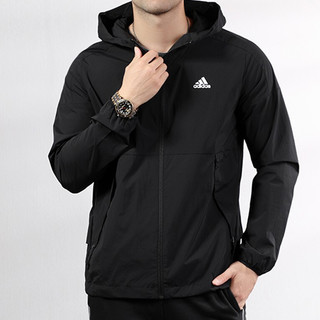 adidas 阿迪达斯 男士夹克外套 EH3770 黑色 L