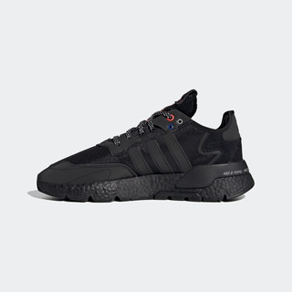 adidas Originals Nite  Nite Jogger 中性休闲运动鞋 FV3788  一号黑/一号黑/银色 42