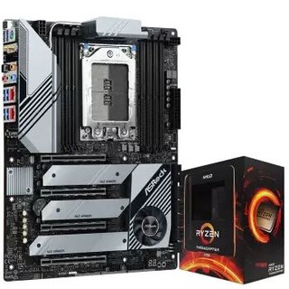 ASRock 华擎 TRX40 Creator 主板+AMD 锐龙Threadripper 3960X 板U套装