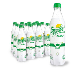 雪碧 Sprite 无糖零卡 雪碧纤维+ 柠檬味 汽水 500ml*12瓶 *2件