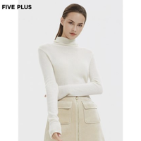 聚划算百亿补贴：Five Plus 5+ 女士高领羊毛针织衫