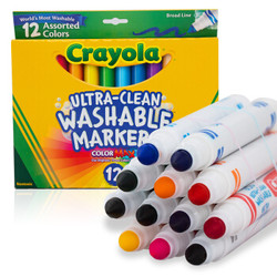 Crayola 绘儿乐 58-7812 可水洗水彩笔12色 *6件