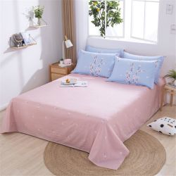 新品全棉床单亲肤透气单双人儿童学生成人宿舍纯棉床单单件