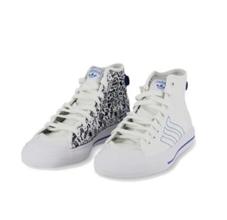 adidas Originals NIZZA HI RF 中性休闲运动鞋 FY3092 亮白/蓝鸟色 41