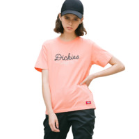 Dickies 帝客 女士纯棉圆领印花短袖T恤DK008198 中粉色S