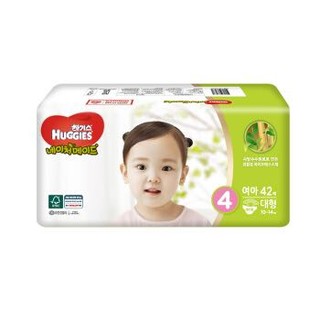 HUGGIES 好奇 天然之选 女宝纸尿裤 L42片 *3件