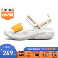 Skechers斯凯奇官方横冲直撞明星同款女子厚底魔术贴露趾凉鞋 88888346