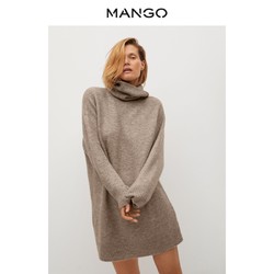 MANGO 77055924 高领长袖连衣裙