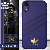 adidas （阿迪达斯）iPhone XR6.1英寸 Samba特别款 防摔手机保护壳 深蓝