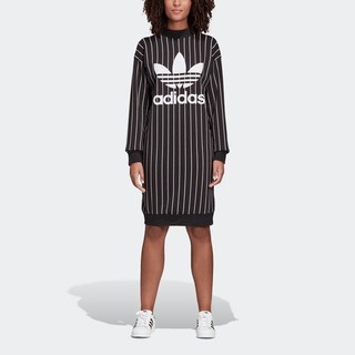 adidas 阿迪达斯 三叶草 SWEAT DRESS DY0877 女士长袖连衣裙