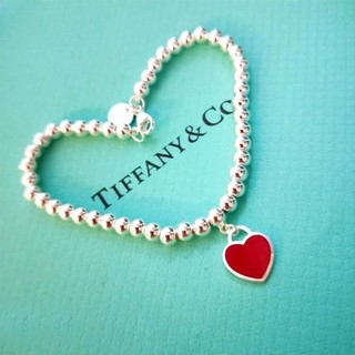 历史低价：Tiffany&Co. 蒂芙尼 6194179 经典款红心珠手链
