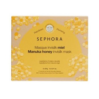 丝芙兰（SEPHORA）蚕丝面膜系列 保湿补水醒肤透亮 麦卢卡蜂蜜盈润蚕丝面膜 盒装 20g*5 *7件