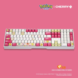 樱桃（Cherry）MX3.0S 宝可梦POKEMON正版授权 宝可梦群像版 全尺寸游戏键盘 定制键盘 机械键盘 黑轴