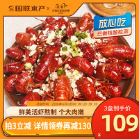 国联水产麻辣小龙虾盒装冷冻生鲜小龙虾即食熟食750g